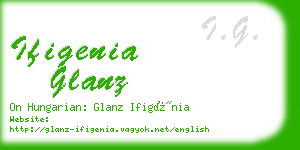 ifigenia glanz business card